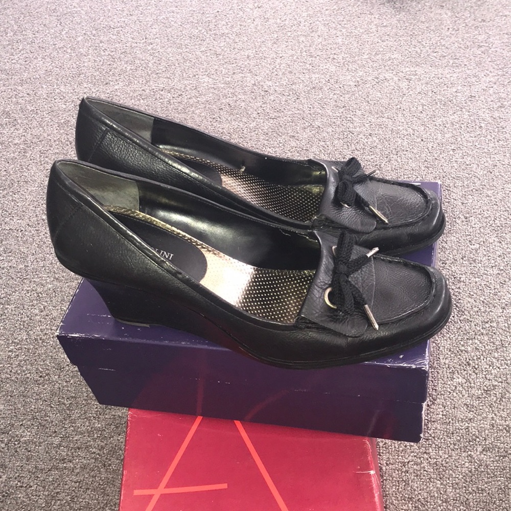 Enzo Angiolini Black Leather Shoes In Box - Picture 4 of 4